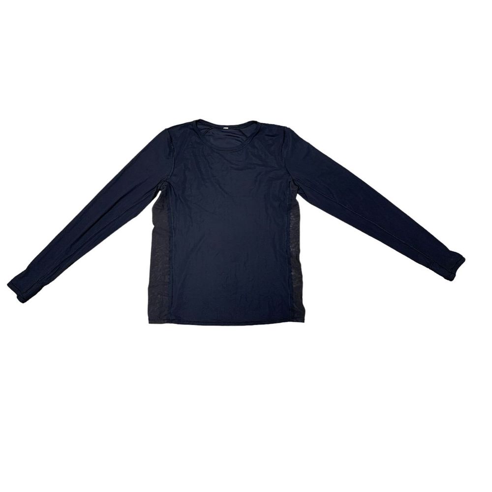 Lululemon, Run Sun Seeker Long Sleeve, Black, APPROXIMATELY Size Medium/8, Used